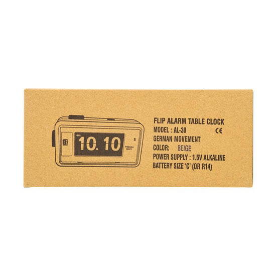 TWEMCO TWEMCO Alarm Flip Clock AL-30 (Beige) - LOG-ON