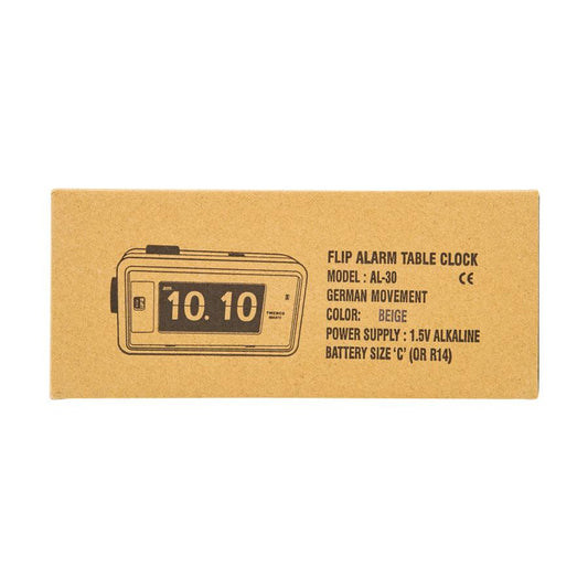 TWEMCO TWEMCO Alarm Flip Clock AL-30 (Beige) - LOG-ON