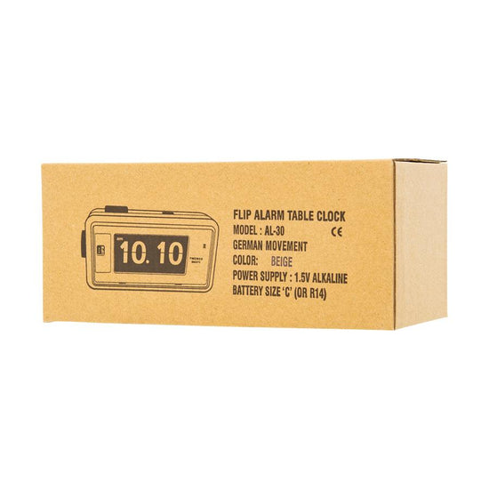 TWEMCO TWEMCO Alarm Flip Clock AL-30 (Beige) - LOG-ON