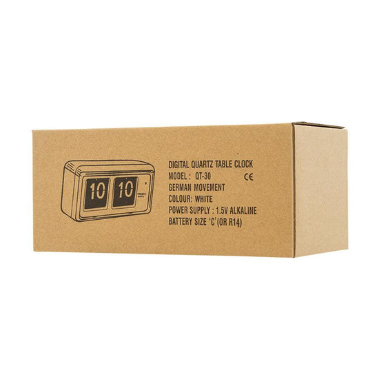 TWEMCO Flip Clock QT-30  (White) - LOG-ON