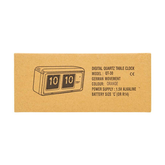 TWEMCO Flip Clock QT-30  (Orange) - LOG-ON