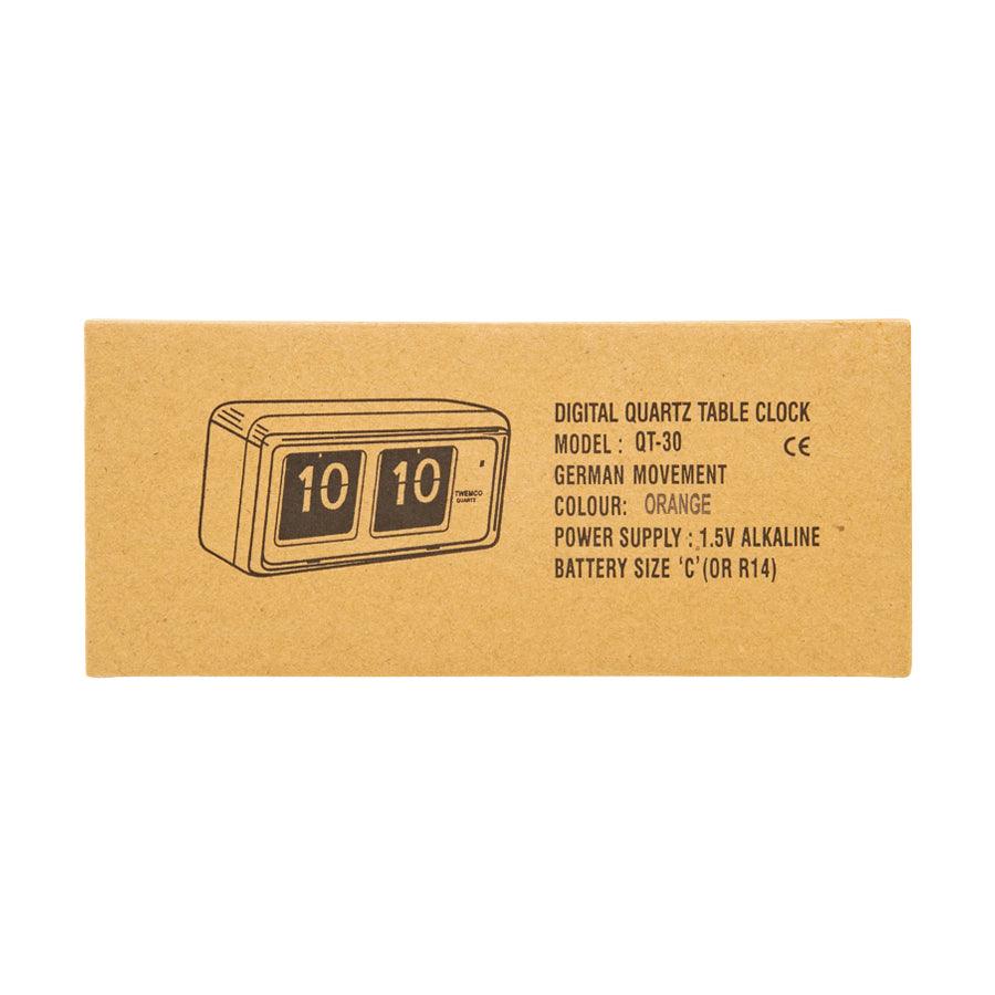 TWEMCO Flip Clock QT-30  (Orange) - LOG-ON