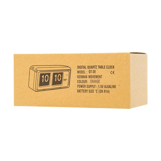 TWEMCO Flip Clock QT-30  (Orange) - LOG-ON