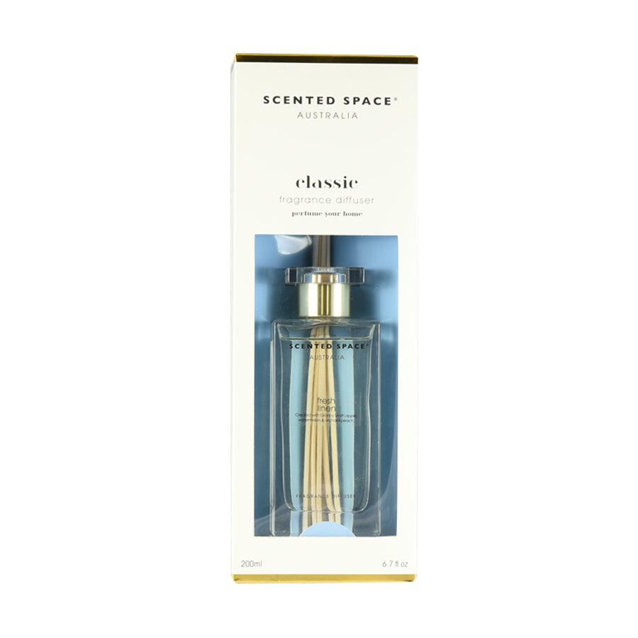 SCENTED SPACE Classic Fragrance Diffuser 200mL-Fresh Linen - LOG-ON