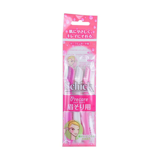 SCHICK Precare L-Type Razor for Eyebrow 3’s (85g) - LOG-ON
