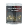 TD A/O 80LED Dewdrop 8M Warm Wht Silver - LOG-ON