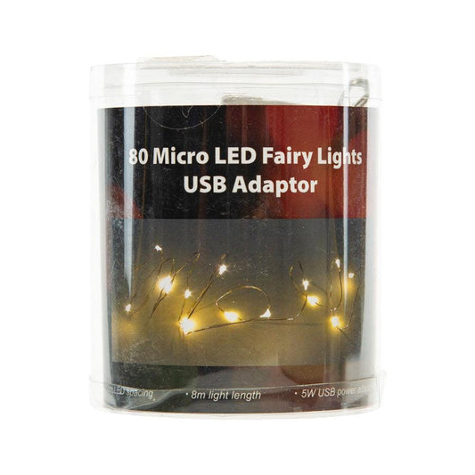TD A/O 80LED Dewdrop 8M Warm Wht Rose GD - LOG-ON