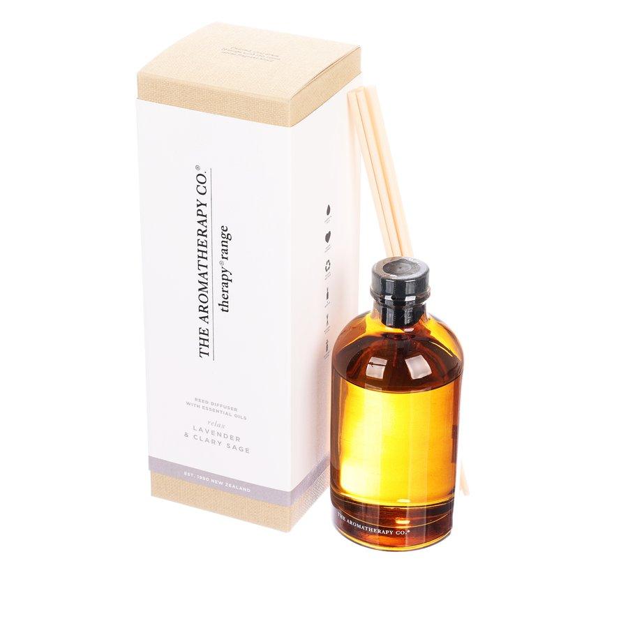 THE AROMATHERAPY COMPANY Therapy Diffuser 250mL - Relax - Lavender & Clary Sage - LOG-ON