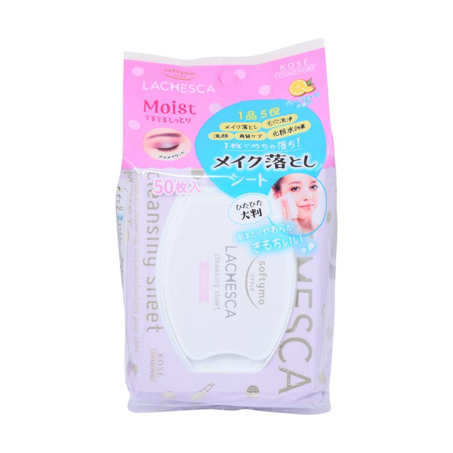 LACHESCA Makeup Remover Sheet (Rich Moist) 50pcs - LOG-ON