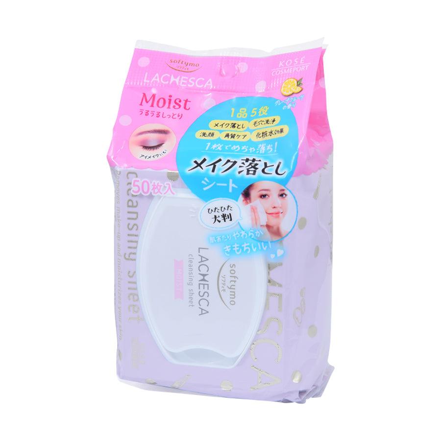 LACHESCA Makeup Remover Sheet (Rich Moist) 50pcs - LOG-ON