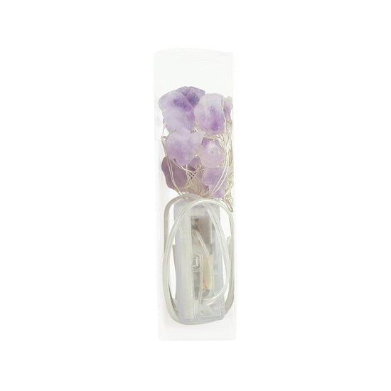 TRENDECOR 25 LED Natural Amethyst Fairy Lights - Warm - LOG-ON