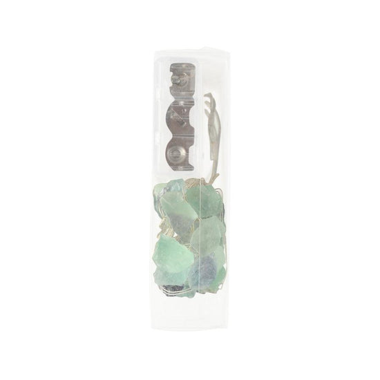 TRENDECOR 25 LED Natural Fluorite Fairy Lights - Blue - LOG-ON