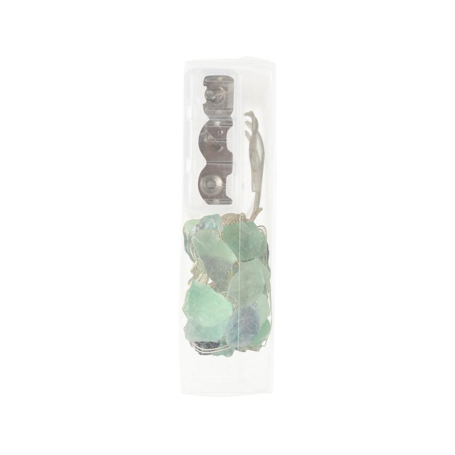 TRENDECOR 25 LED Natural Fluorite Fairy Lights - Blue - LOG-ON