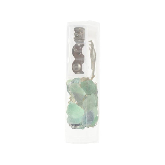 TRENDECOR 25 LED Natural Fluorite Fairy Lights - Blue - LOG-ON