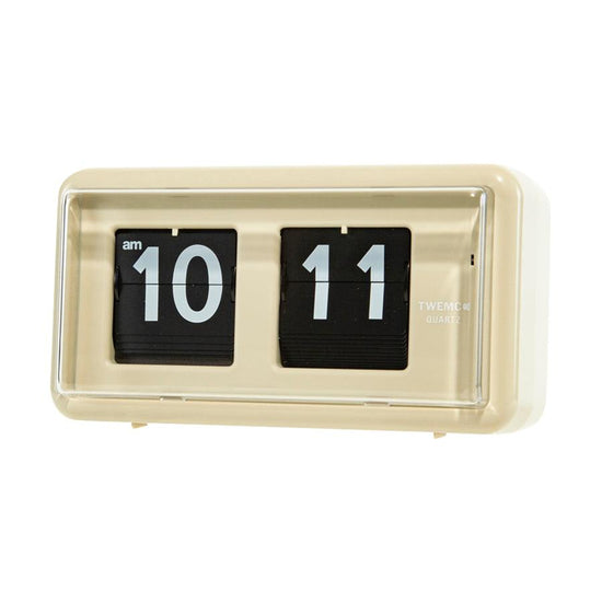 TWEMCO Flip Clock QT-30 (Beige) - LOG-ON