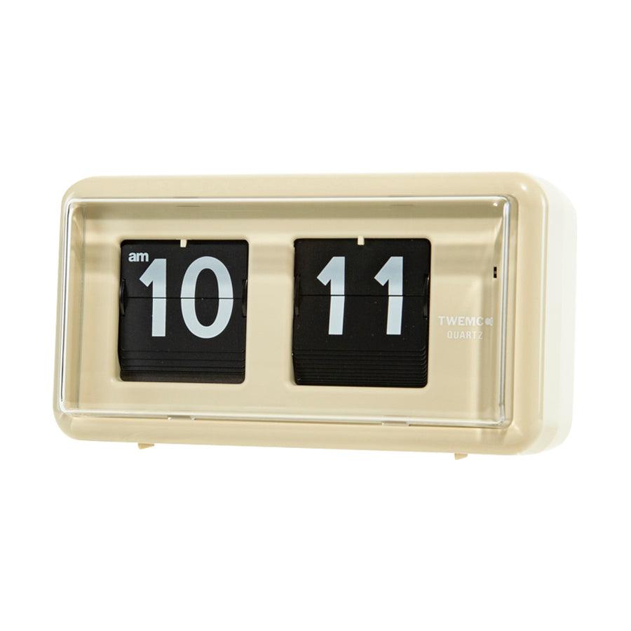TWEMCO Flip Clock QT-30 (Beige) - LOG-ON