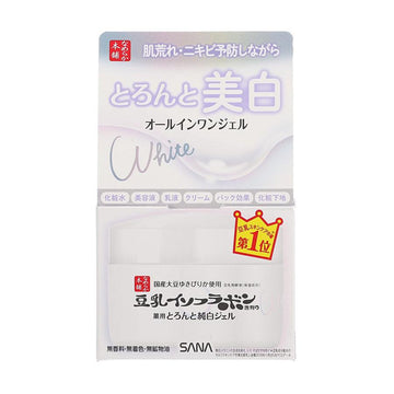 SANA COSMETIS Soy Milk Whitening Extra Moist Gel 100g (100g) - LOG-ON