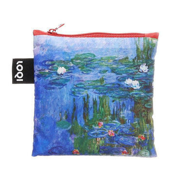 LOQI Foldable Bag-Claude Monet Water Lilies Recycled - LOG-ON