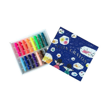 KOKUYO Neo Crayon - 16 Colors (156g) - LOG-ON