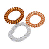 TINA'S DRESSER Happier Hair Rings - Gold (3pcs) - LOG-ON