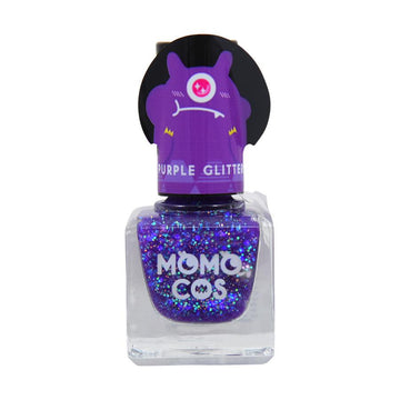 BEAUTY WORLD MOMO COS Peel Off Manicure - Purple Glitter (6mL) - LOG-ON