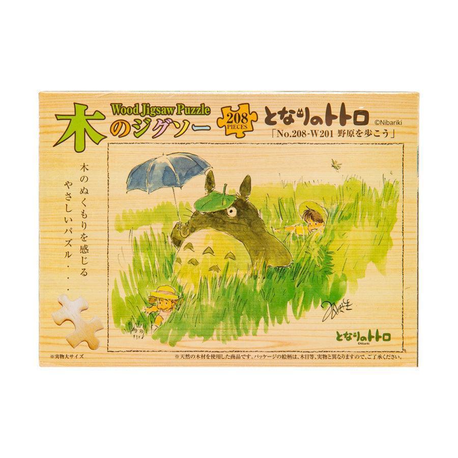 ENSKY Wood Jigsaw(208) - Totoro Walk  (260g) - LOG-ON