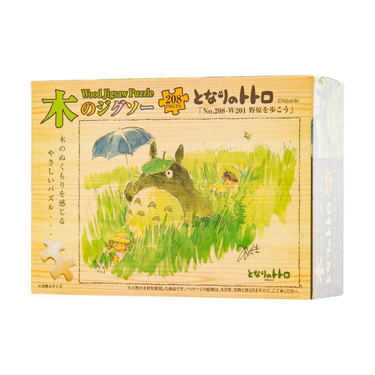 ENSKY Wood Jigsaw(208) - Totoro Walk  (260g) - LOG-ON