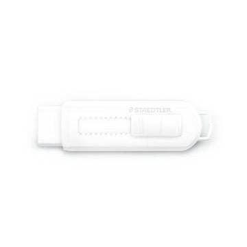 STAEDTLER PVC-Free Sliding Eraser - White - LOG-ON