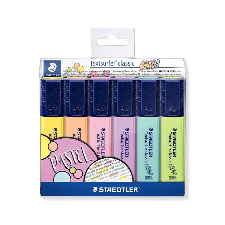 STAEDTLER Textsurfer Classic Highlighter 6 Color - Pastel - LOG-ON