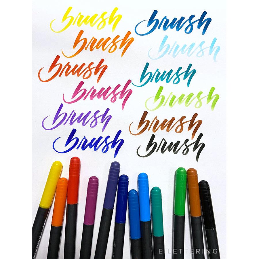 STAEDTLER Double-Ended Brush Letter Duo 12 PCS - LOG-ON