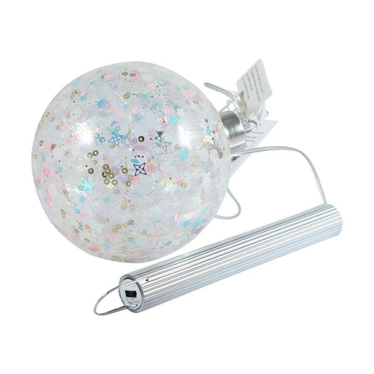 INGE Led Ornament Ball - Glitter 10cm - LOG-ON