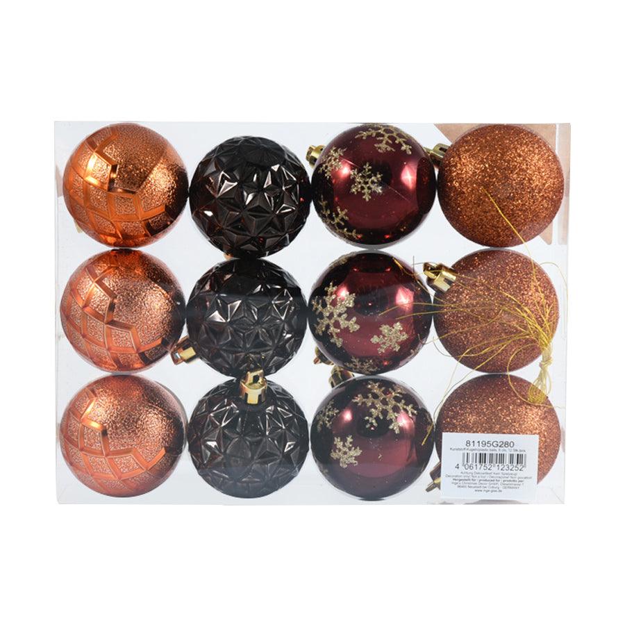 INGE Goodz Ornament Ball Mixed 12pcs 6cm - LOG-ON