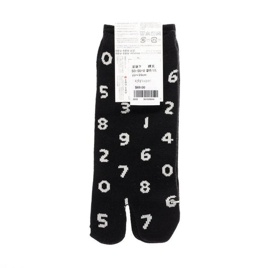 SOUSOU Tabi Socks (Low-Cut) SO-SU-U Black X White - LOG-ON