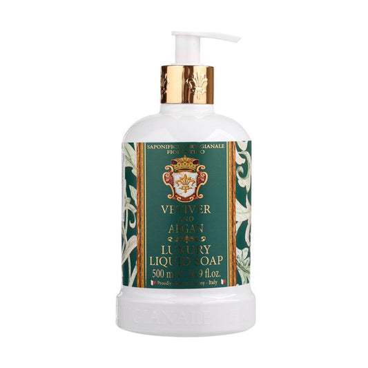 SAPONIFICIO ARTIGIANALE FIORENTINO LIQUID SOAP (VETIVER & ARGAN) (500mL) - LOG-ON