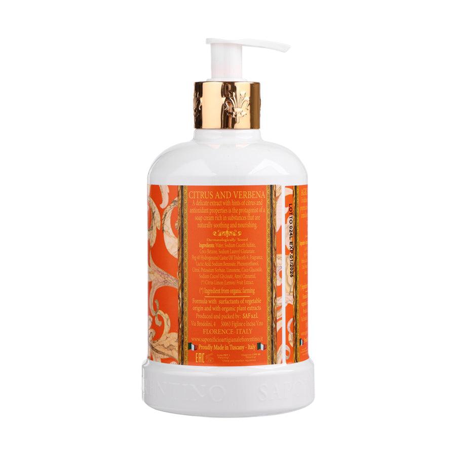 SAPONIFICIO ARTIGIANALE FIORENTINO LIQUID SOAP (CITRUS & VERBENA) (500mL) - LOG-ON