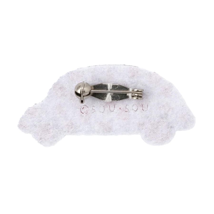 SOUSOU Embroidery Brooh Car Red - LOG-ON