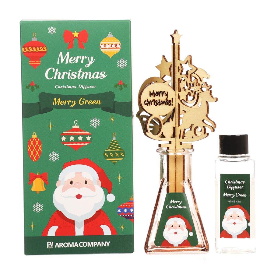 AROMA COMPANY Christmas Diffuser - Merry Green (50ml) - LOG-ON