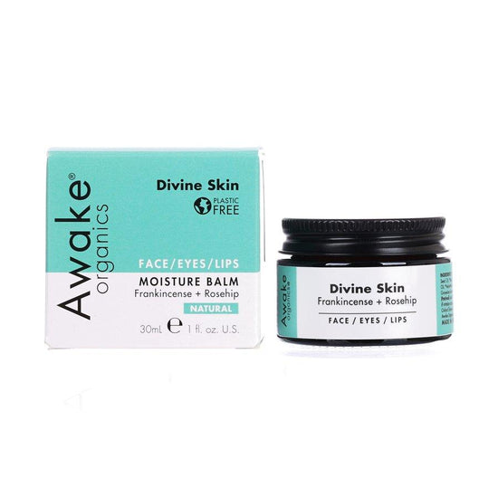 AWAKE ORGANICS Divine Skin Moisture Balm For Face / Eyes / Lips (30mL) - LOG-ON