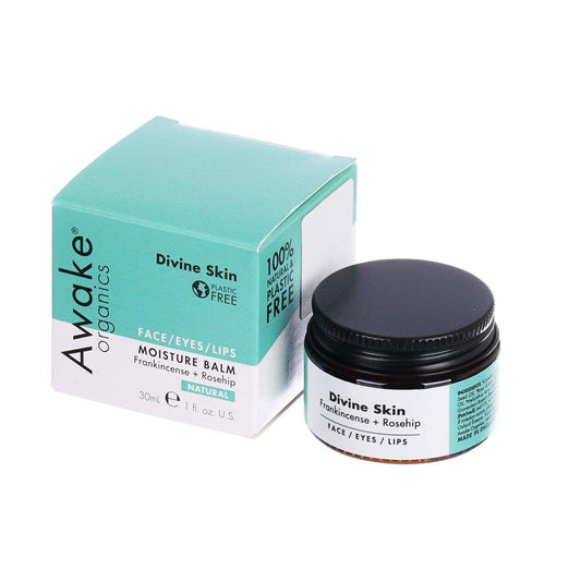 AWAKE ORGANICS Divine Skin Moisture Balm For Face / Eyes / Lips (30mL) - LOG-ON