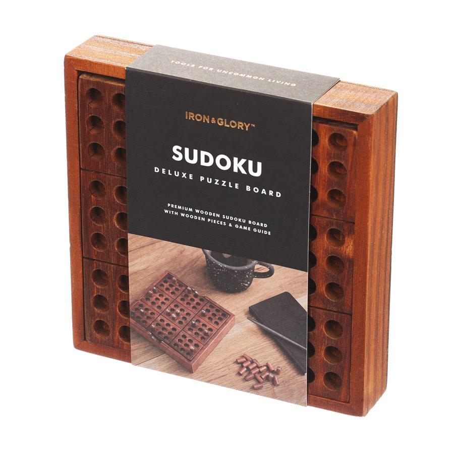 SUCKUK Iron & Glory Wooden Sudoku Puzzle - LOG-ON