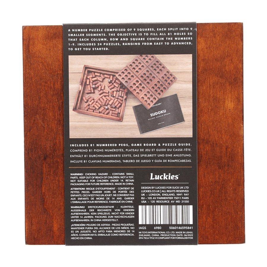 SUCKUK Iron & Glory Wooden Sudoku Puzzle - LOG-ON