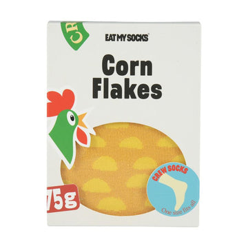 EATMYSOCKS Socks Cereals Corn Flakes - LOG-ON