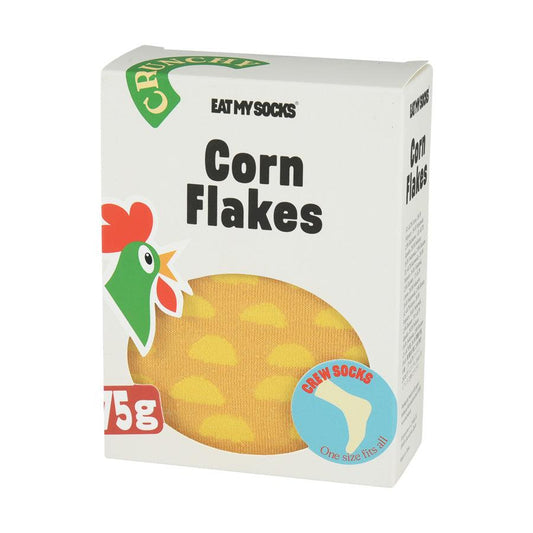 EATMYSOCKS Socks Cereals Corn Flakes - LOG-ON