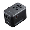 MOMAX 1-World 65W GaN Travel Adaptor - Black - LOG-ON