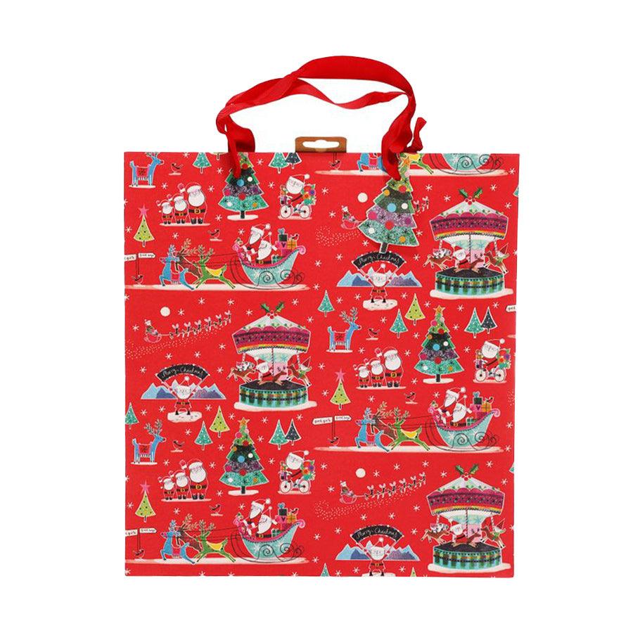 GLICK Xmas Paper Bag Deep Shopper - Carnival - LOG-ON