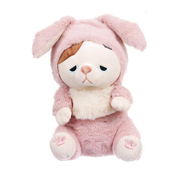 LIV HEART Nemunemu Animals Plush M - Rabbit Cat (315g) - LOG-ON