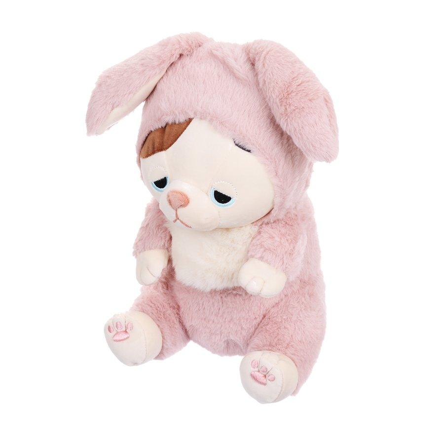 LIV HEART Nemunemu Animals Plush M - Rabbit Cat (315g) - LOG-ON