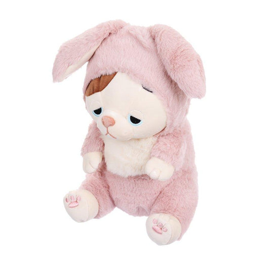 LIV HEART Nemunemu Animals Plush M - Rabbit Cat (315g) - LOG-ON