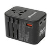 VERBATIM 3Port PD3.0 65W GAN Travel Adaptor - BLK - LOG-ON