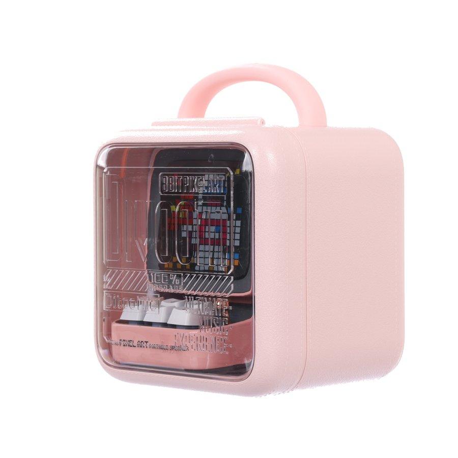 DIVOOM Ditoo Mic Pixel Art Speaker With Microphone Pink - LOG-ON